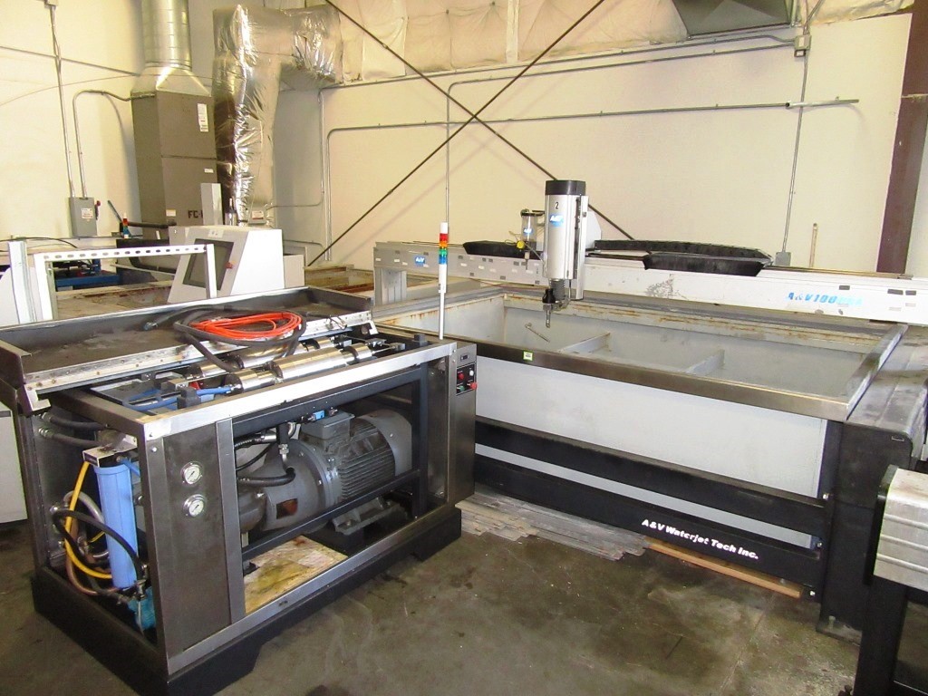 A&V Waterjet Tech 1006BA / F302013A Waterjet, Machine ID:9134 A&V Waterjet Tech 1006BA / F302013A Waterjet, Machine ID:9134